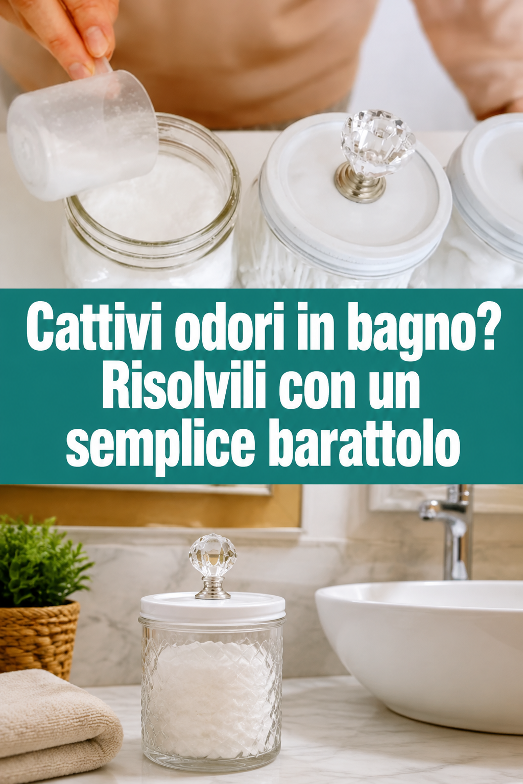 Cattivi odori in bagno? Risolvili con un semplice barattolo
