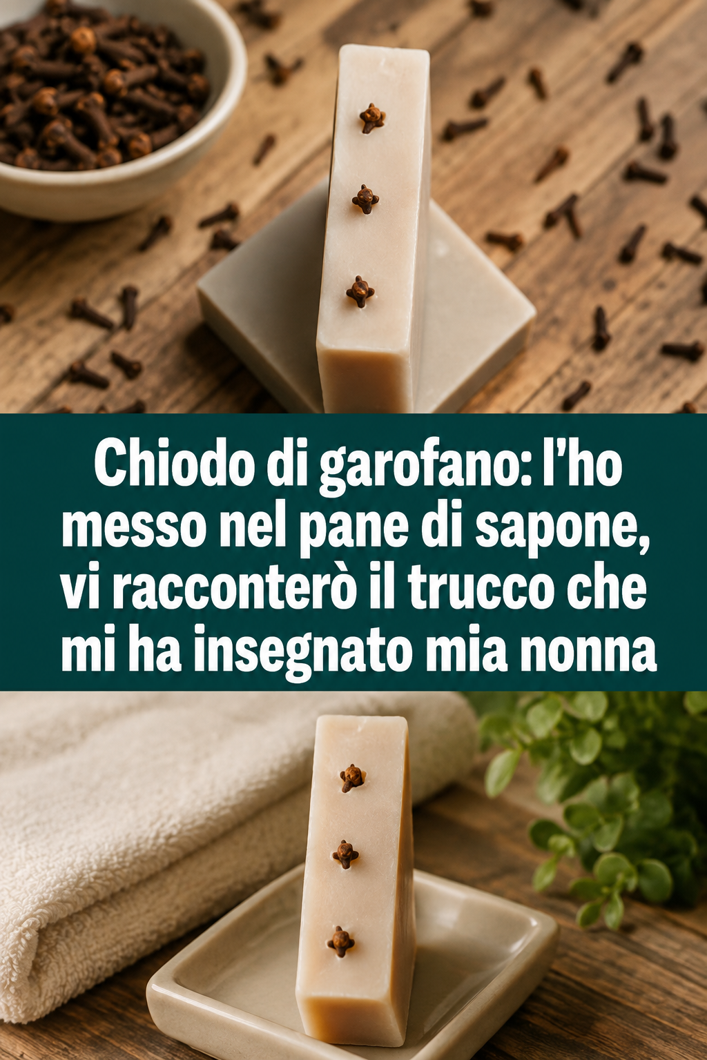 Chiodo di garofano: l’ho messo nel pane di sapone, vi racconterò il trucco che mi ha insegnato mia nonna