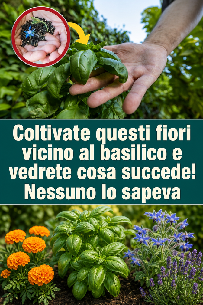 Coltivate questi fiori vicino al basilico e vedrete cosa succede! Nessuno lo sapeva