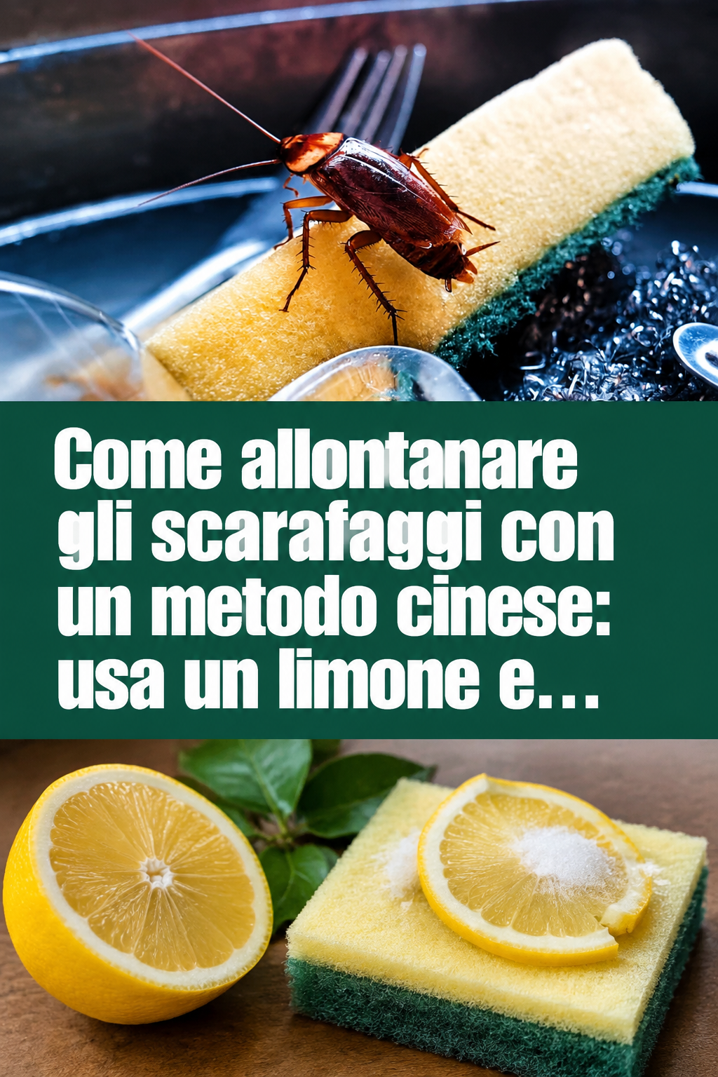 Come allontanare gli scarafaggi con un metodo cinese: usa un limone e…