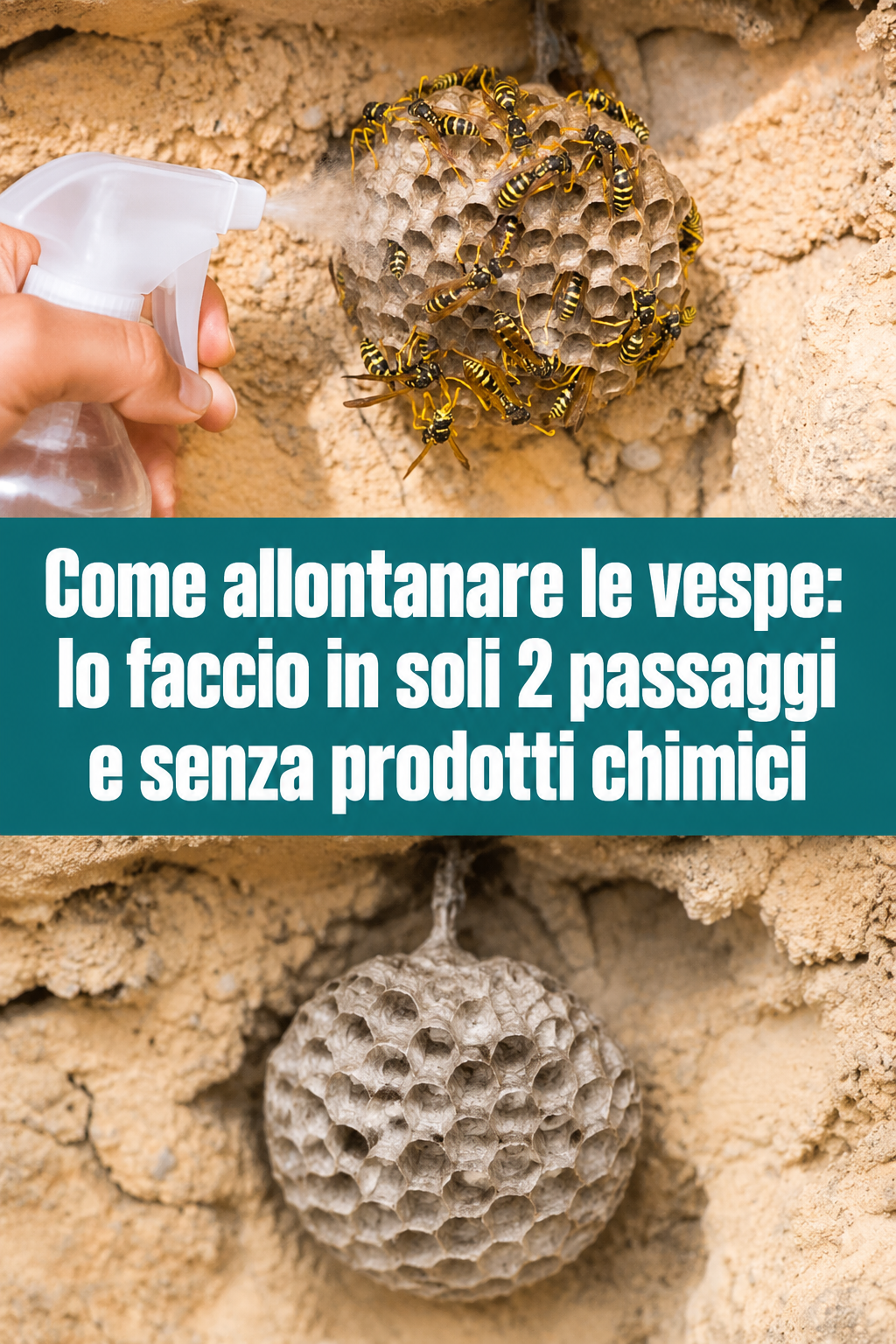 Come allontanare le vespe: lo faccio in soli 2 passaggi e senza prodotti chimici