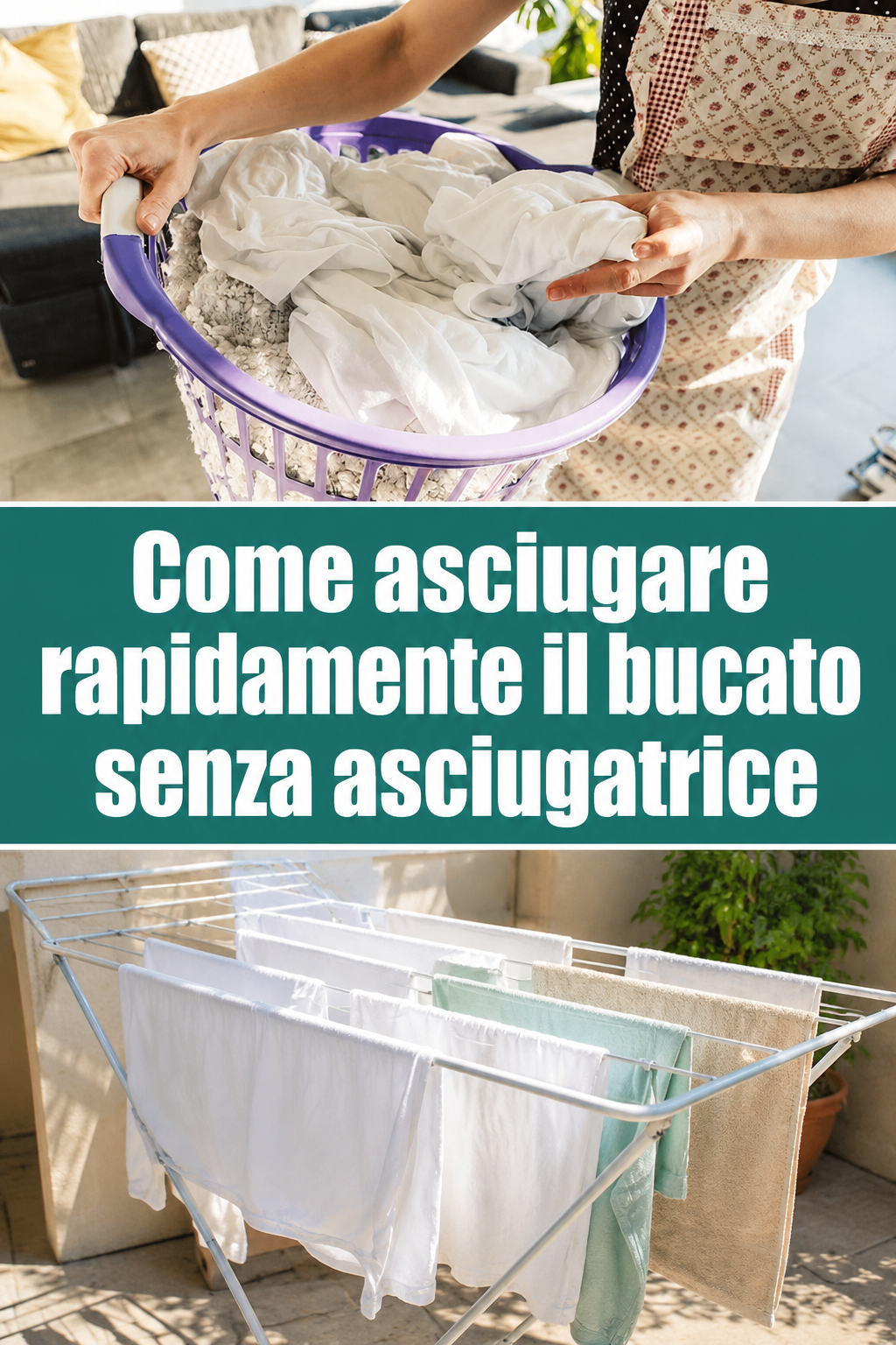 Come asciugare rapidamente il bucato senza asciugatrice