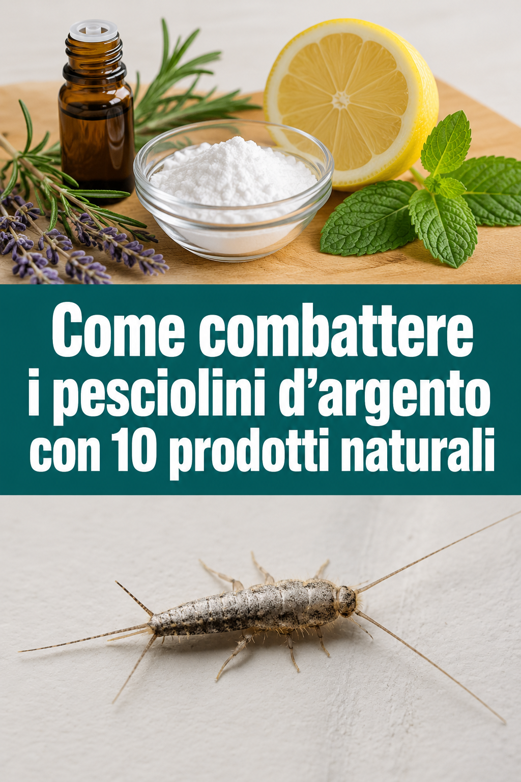 Come combattere i pesciolini d’argento con 10 prodotti naturali