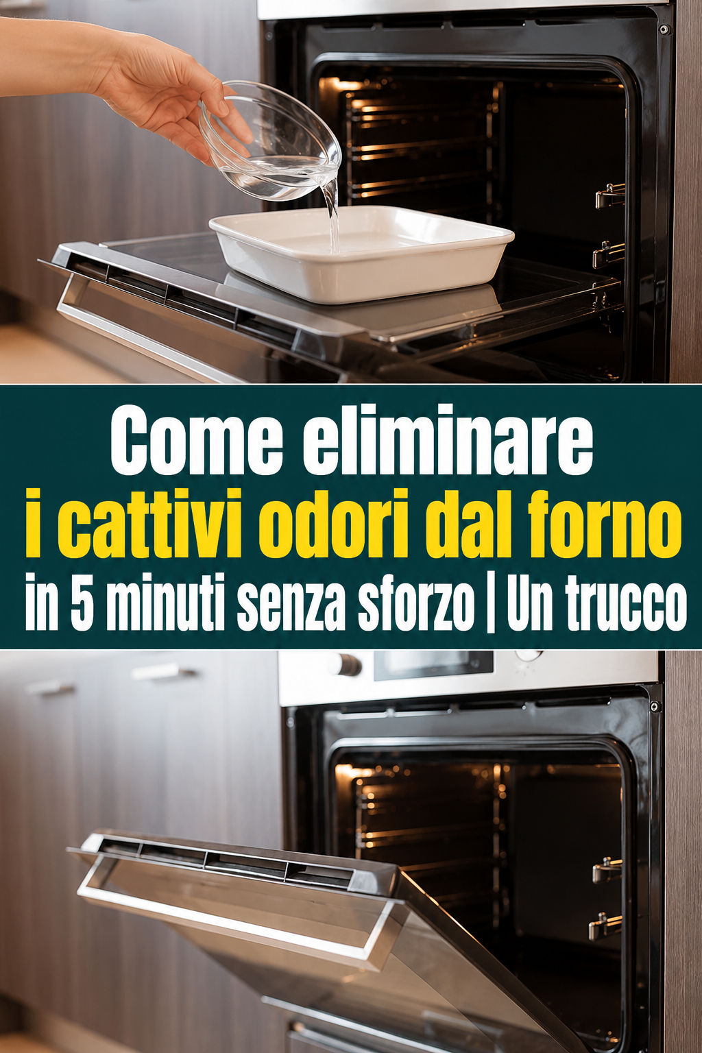 Come eliminare i cattivi odori dal forno in 5 minuti senza sforzo | Un trucco