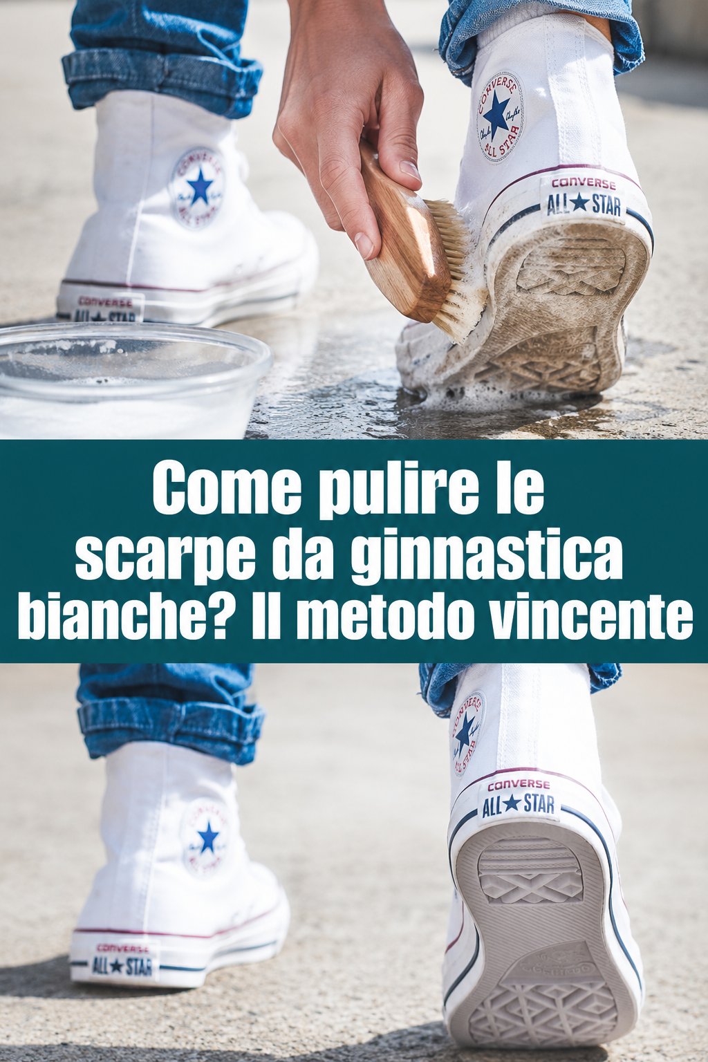 Come pulire le scarpe da ginnastica bianche? Il metodo vincente