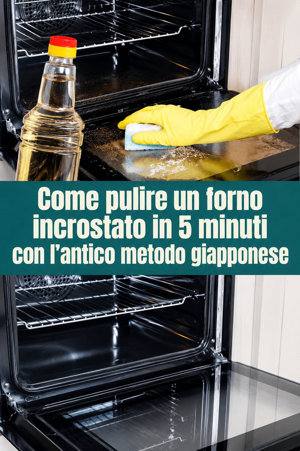 Come pulire un forno incrostato in 5 minuti con l’antico metodo giapponese