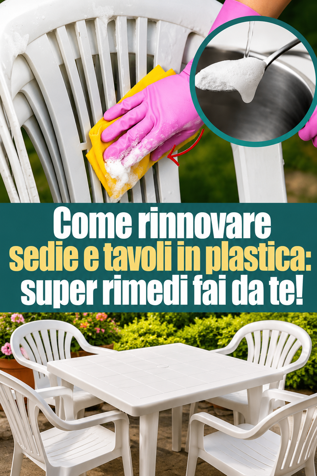 Come rinnovare sedie e tavoli in plastica: super rimedi fai da te!