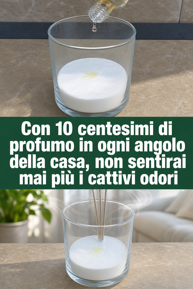 Con 10 centesimi di profumo in ogni angolo della casa, non sentirai mai più i cattivi odori