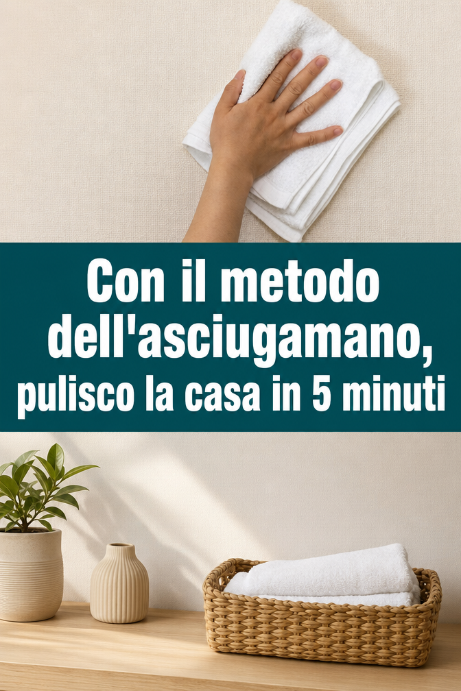 Con il metodo dell’asciugamano, pulisco la casa in 5 minuti