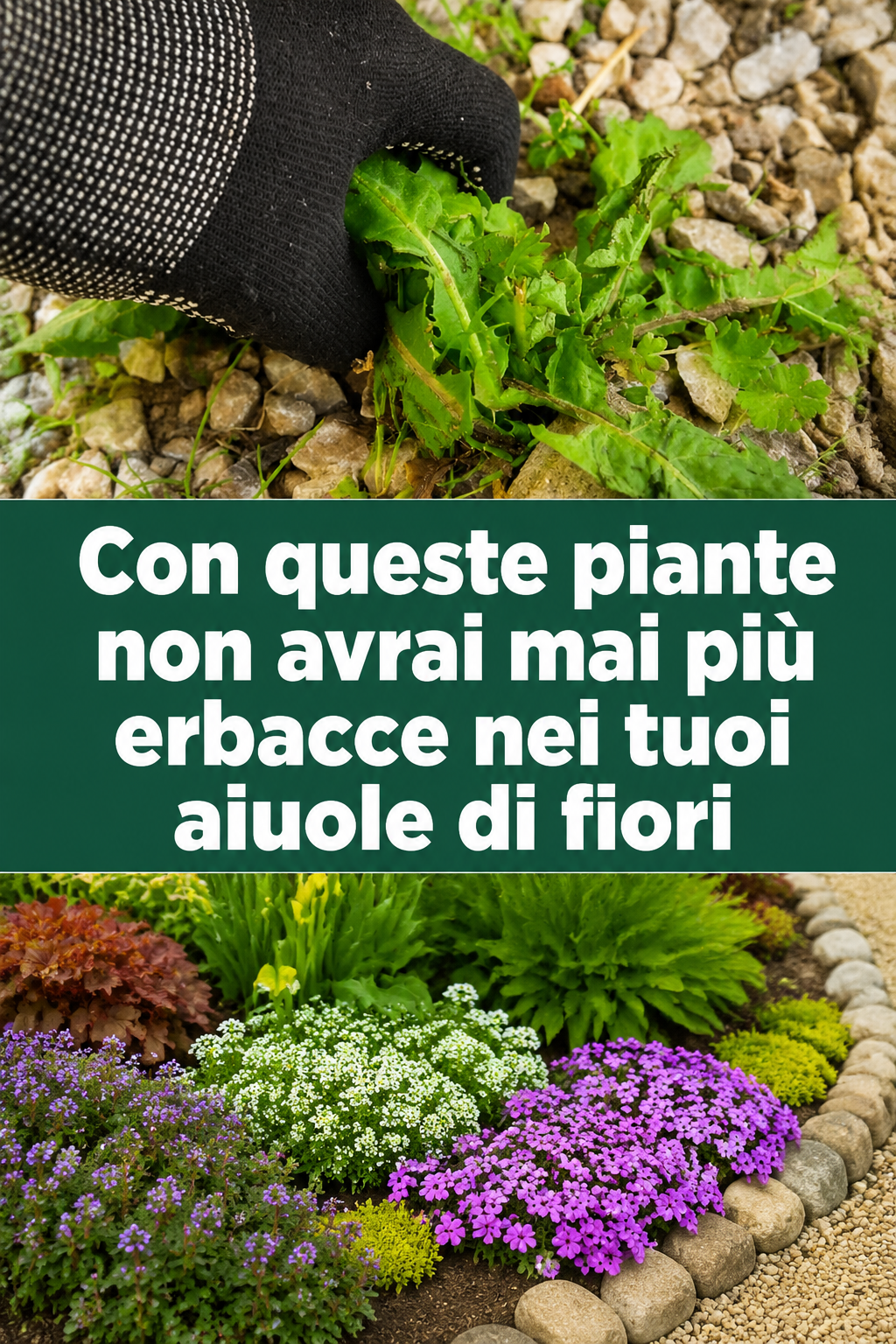 Con queste piante non avrai mai più erbacce nei tuoi aiuole di fiori