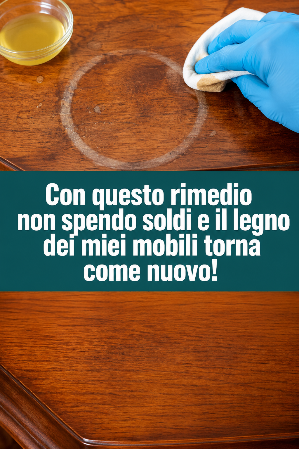 Con questo rimedio non spendo soldi e il legno dei miei mobili torna come nuovo!