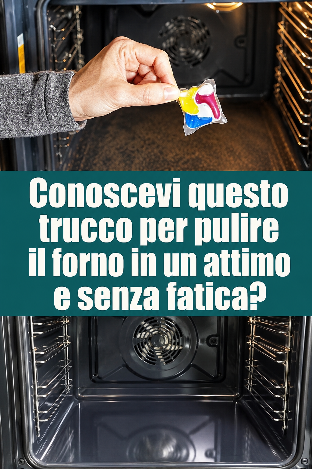 Conoscevi questo trucco per pulire il forno in un attimo e senza fatica?