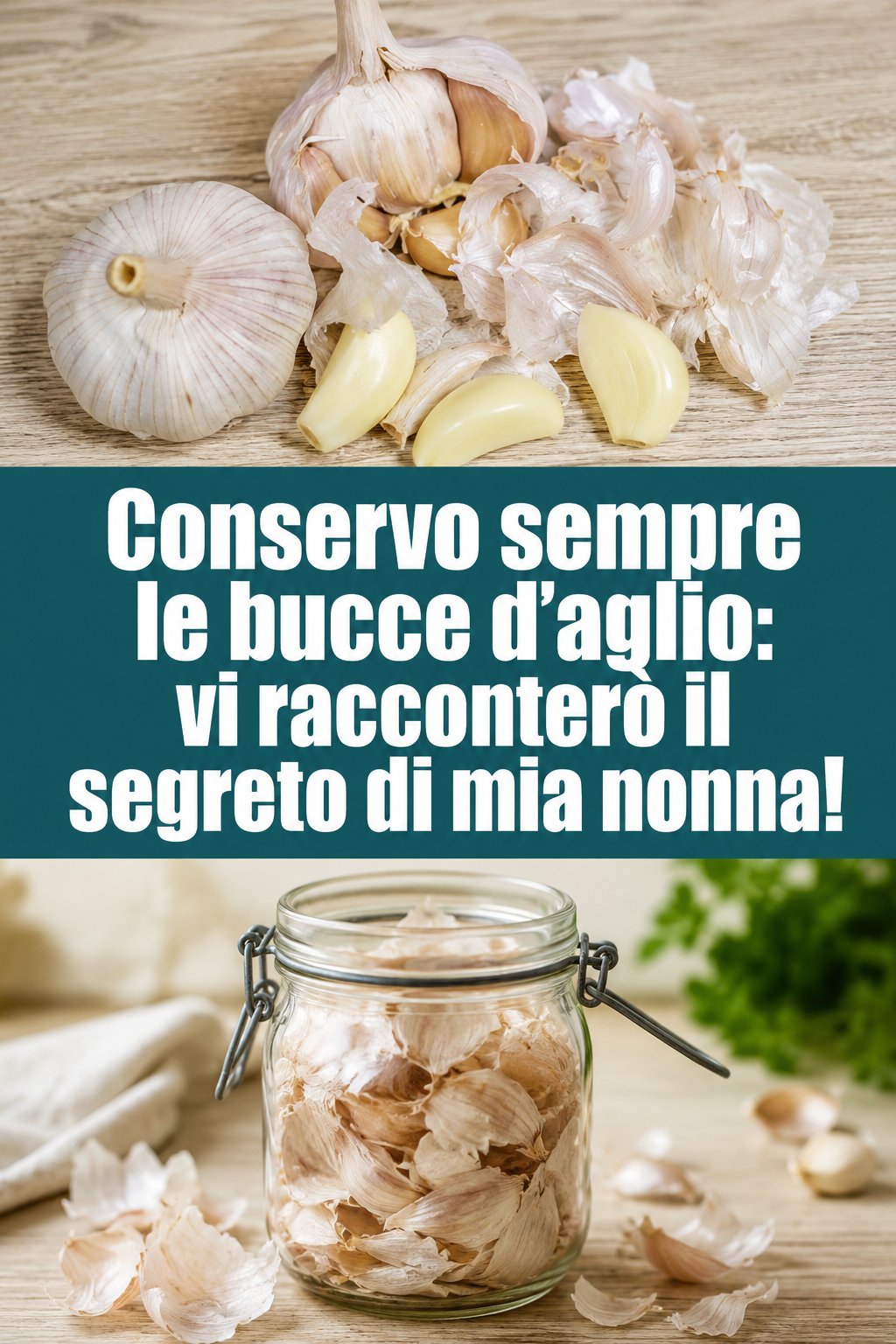 Conservo sempre le bucce d’aglio: vi racconterò il segreto di mia nonna!