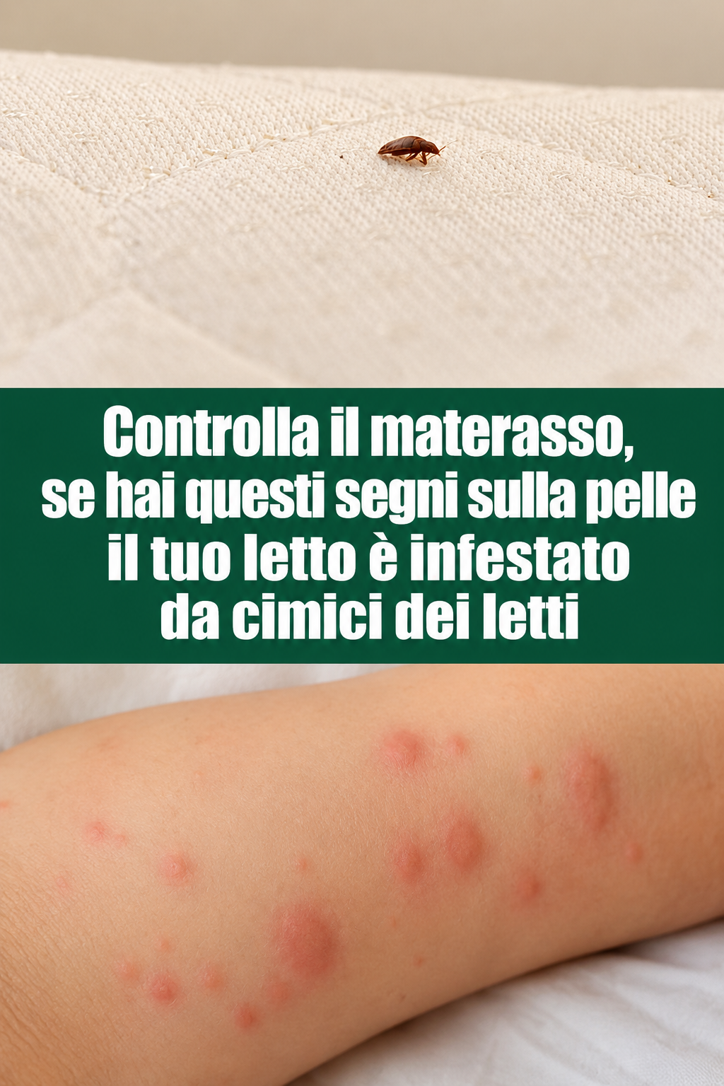 Controlla il materasso, se hai questi segni sulla pelle il tuo letto è infestato da cimici dei letti