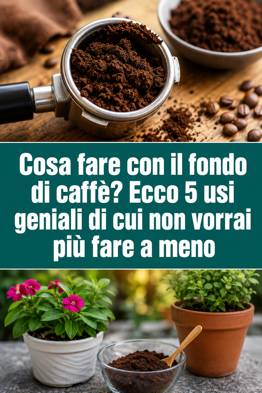 Cosa fare con il fondo di caffè? Ecco 5 usi geniali di cui non vorrai più fare a meno