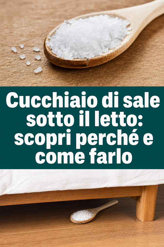 Cucchiaio di sale sotto il letto: scopri perché e come farlo
