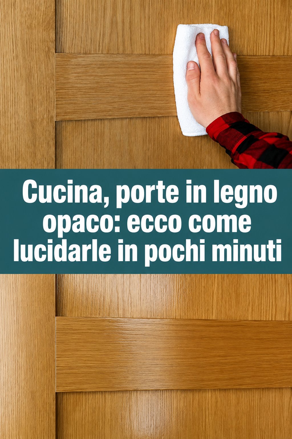 Cucina, porte in legno opaco: ecco come lucidarle in pochi minuti