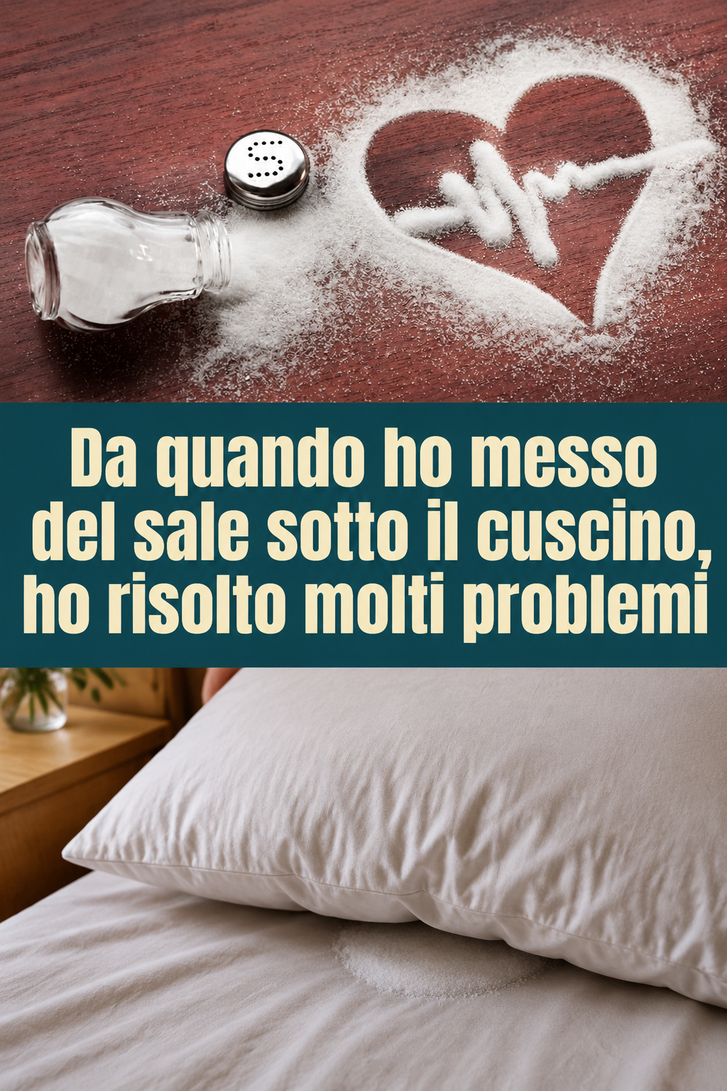 Da quando ho messo del sale sotto il cuscino, ho risolto molti problemi