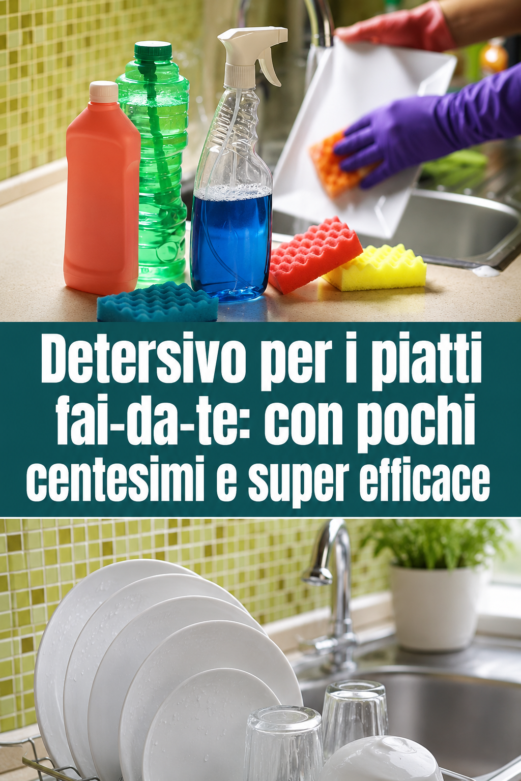 Detersivo per i piatti fai-da-te: con pochi centesimi e super efficace
