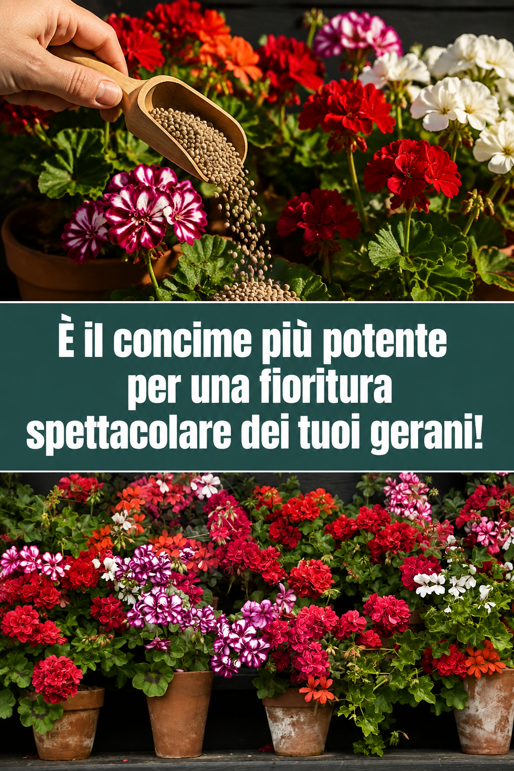 È il concime più potente per una fioritura spettacolare dei tuoi gerani!