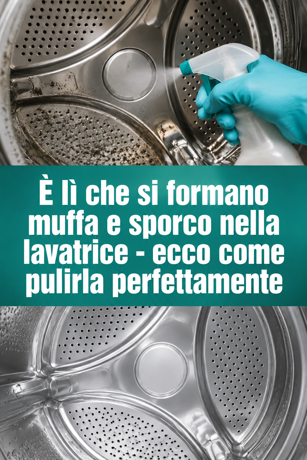 È lì che si formano muffa e sporco nella lavatrice – ecco come pulirla perfettamente