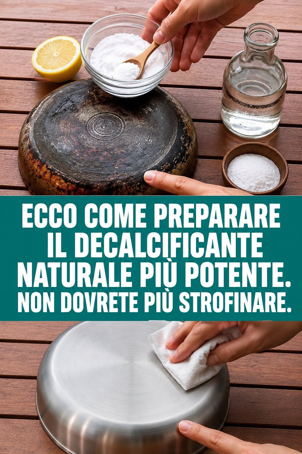 Ecco come preparare il decalcificante naturale più potente. Non dovrete più strofinare