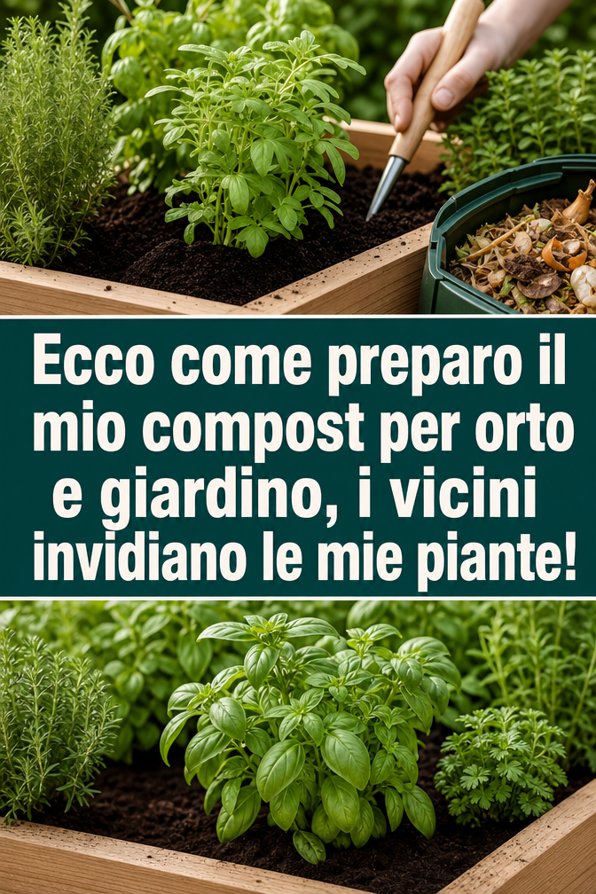 Ecco come preparo il mio compost per orto e giardino, i vicini invidiano le mie piante!