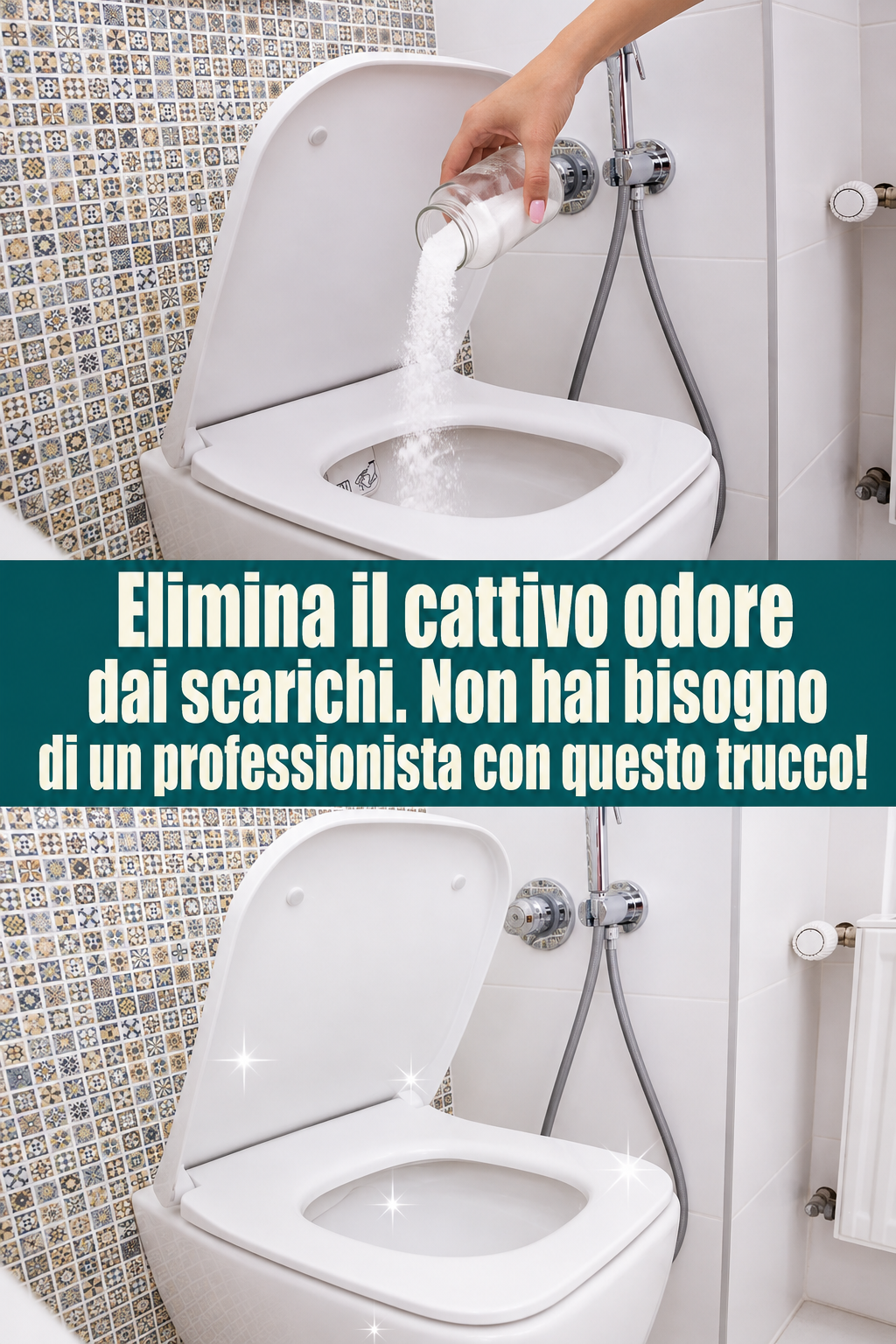 Elimina il cattivo odore dai scarichi. Non hai bisogno di un professionista con questo trucco!