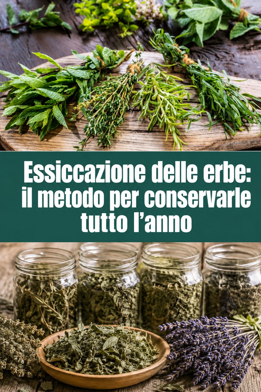 Essiccazione delle erbe: il metodo per conservarle tutto l’anno