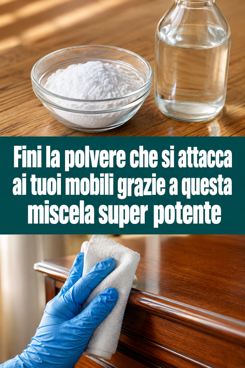 Fini la polvere che si attacca ai tuoi mobili grazie a questa miscela super potente