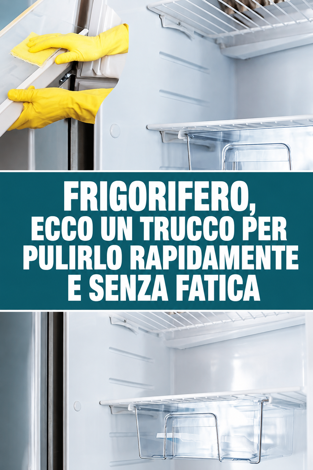 Frigorifero, ecco un trucco per pulirlo rapidamente e senza fatica