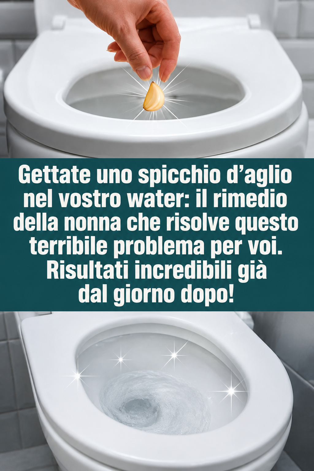 Gettate uno spicchio d’aglio nel vostro water: il rimedio della nonna che risolve questo terribile problema per voi. Risultati incredibili già dal giorno dopo!