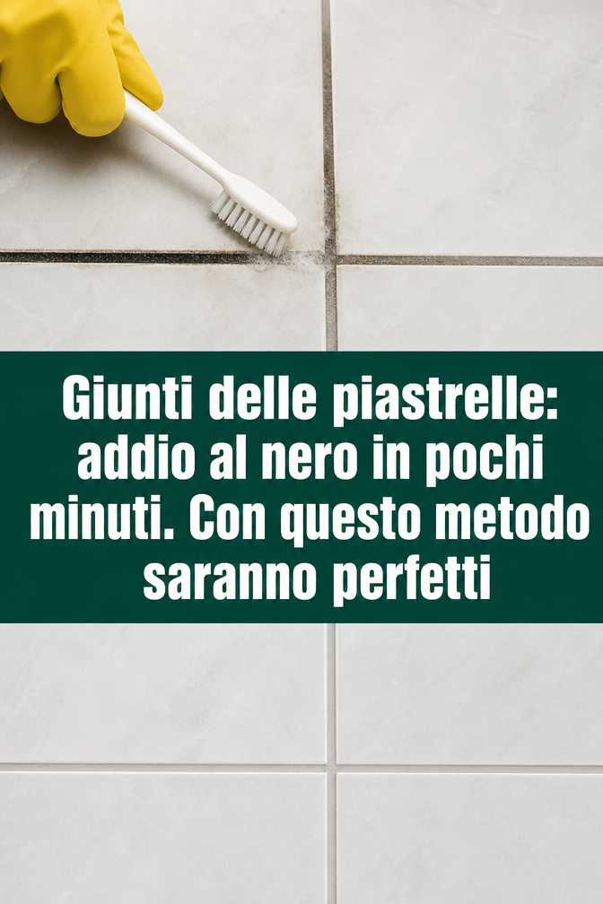 Giunti delle piastrelle: addio al nero in pochi minuti. Con questo metodo saranno perfetti