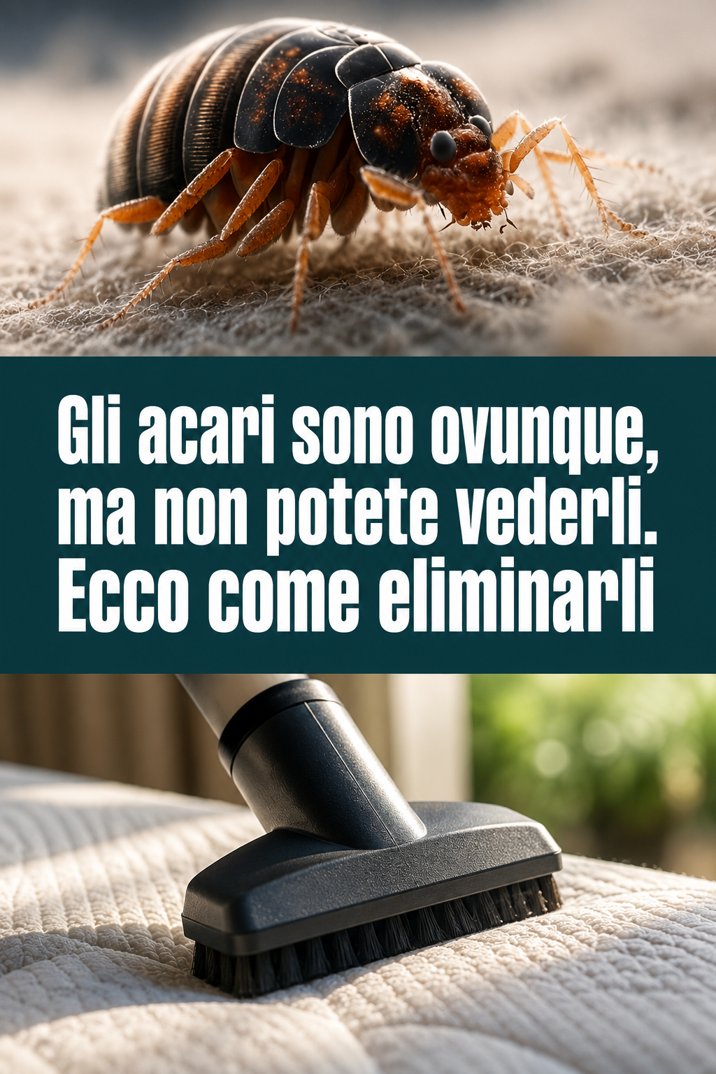 Gli acari sono ovunque, ma non potete vederli. Ecco come eliminarli