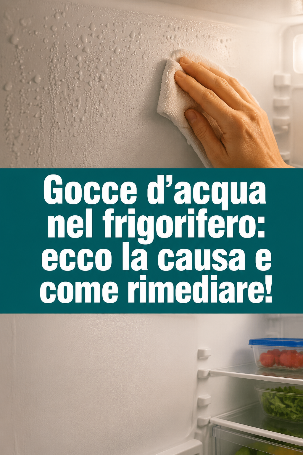 Gocce d’acqua nel frigorifero: ecco la causa e come rimediare!