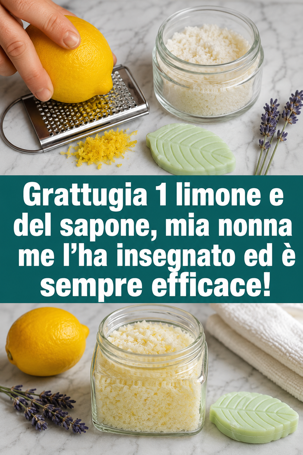 Grattugia 1 limone e del sapone, mia nonna me l’ha insegnato ed è sempre efficace!