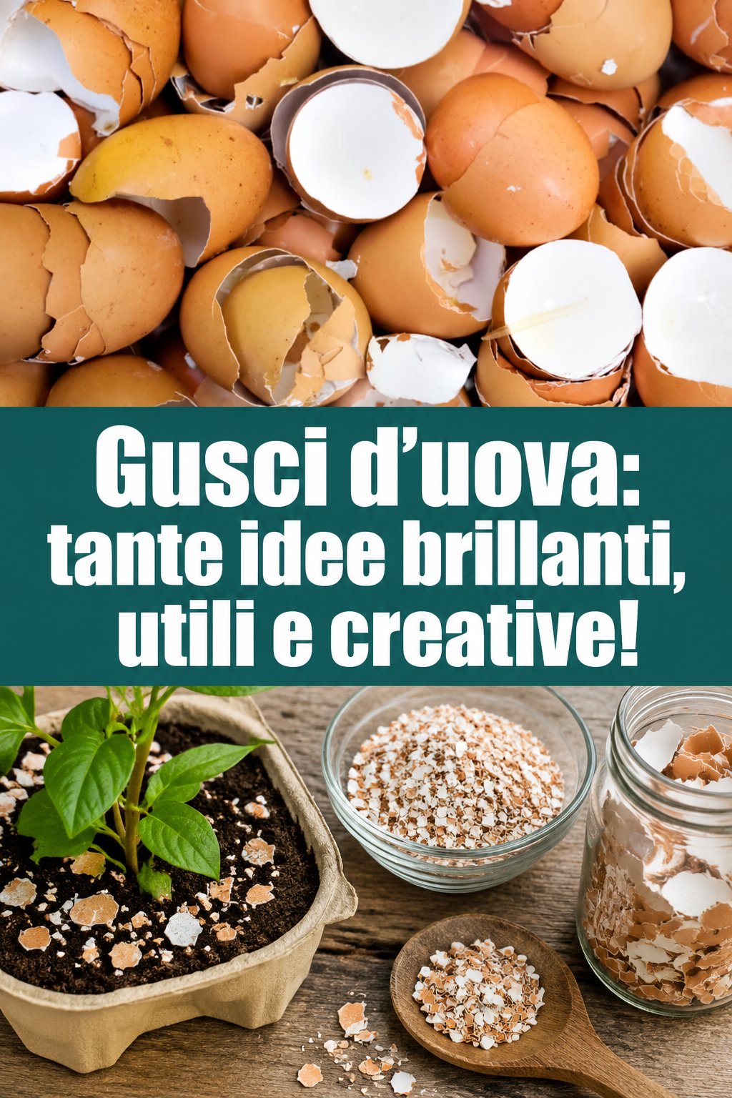 Gusci d’uova: tante idee brillanti, utili e creative!