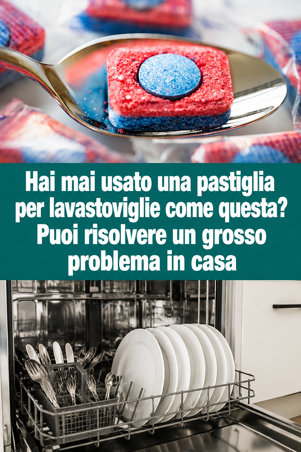 Hai mai usato una pastiglia per lavastoviglie come questa? Puoi risolvere un grosso problema in casa