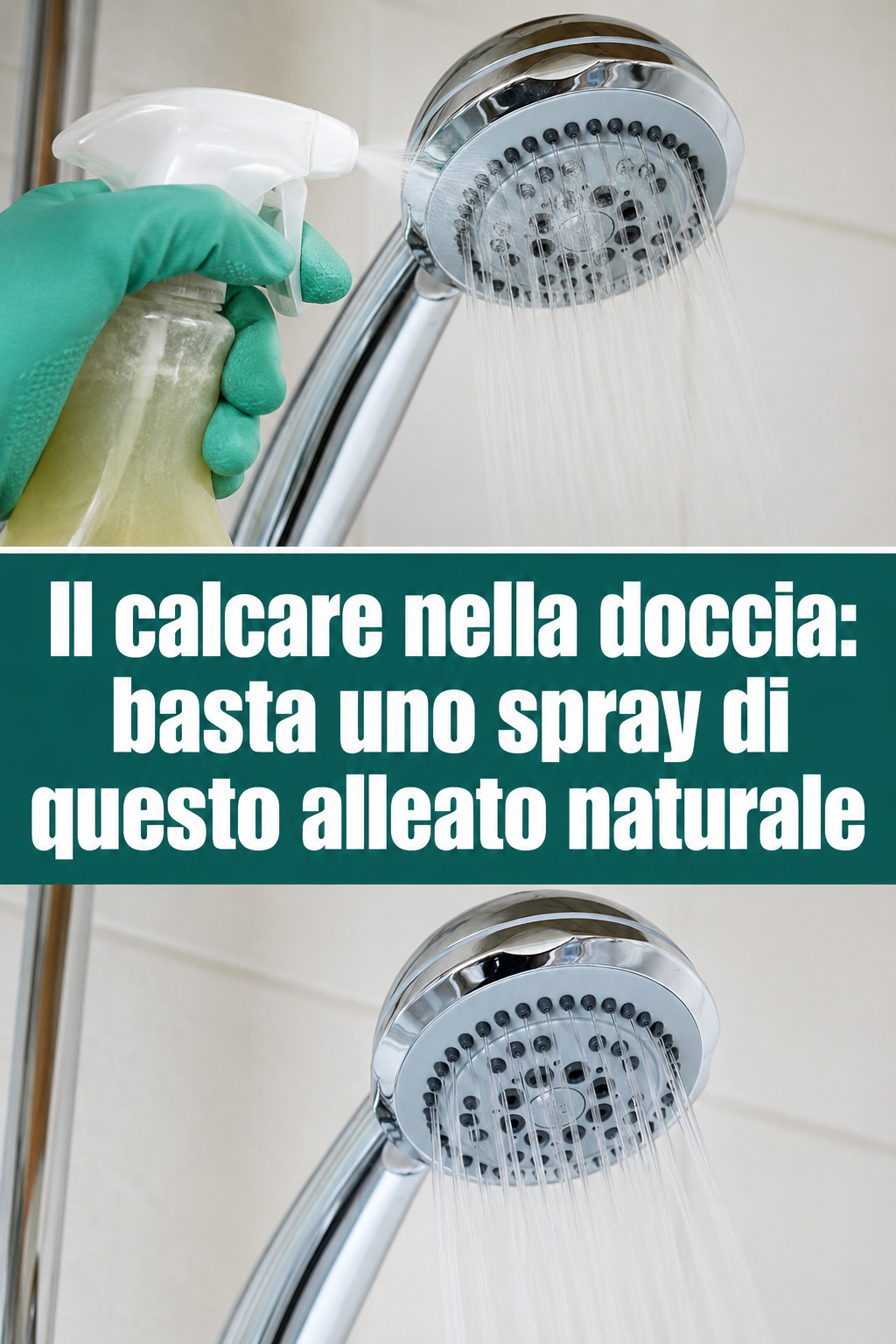 Il calcare nella doccia: basta uno spray di questo alleato naturale