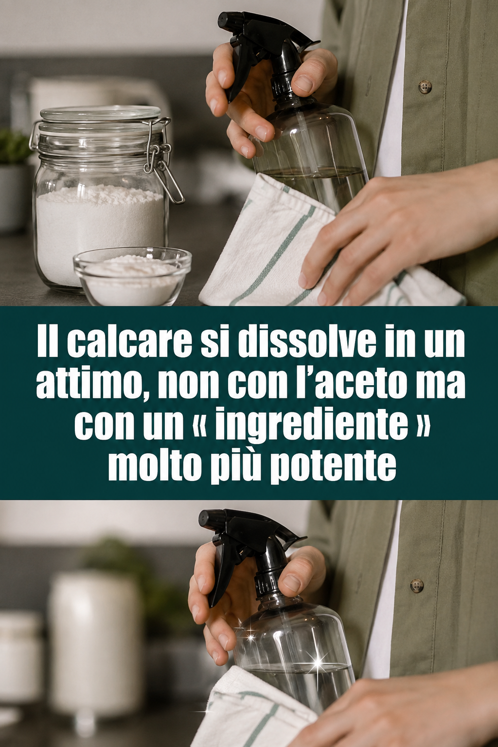 Il calcare si dissolve in un attimo, non con l’aceto ma con un « ingrediente » molto più potente