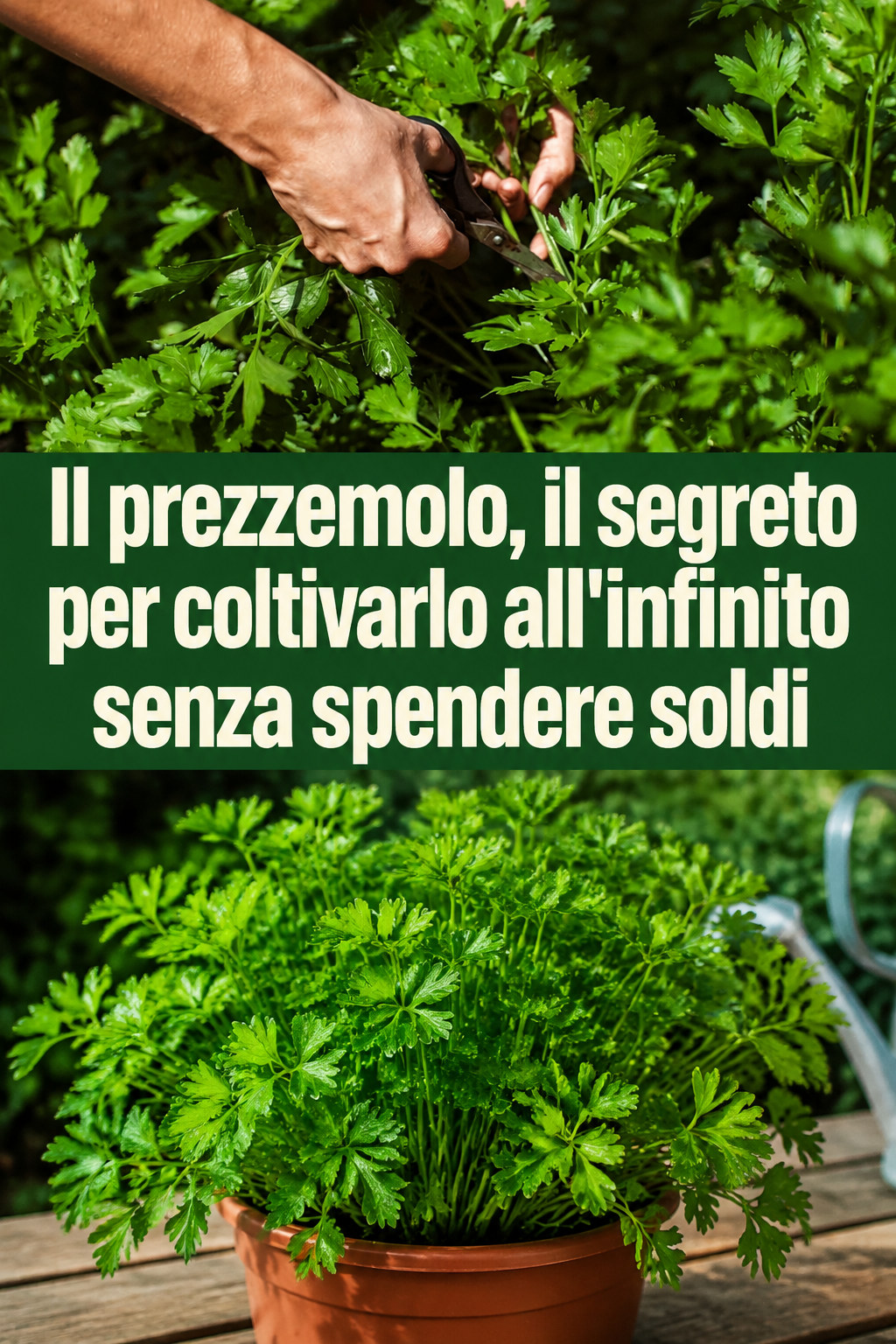 Il prezzemolo, il segreto per coltivarlo all’infinito senza spendere soldi