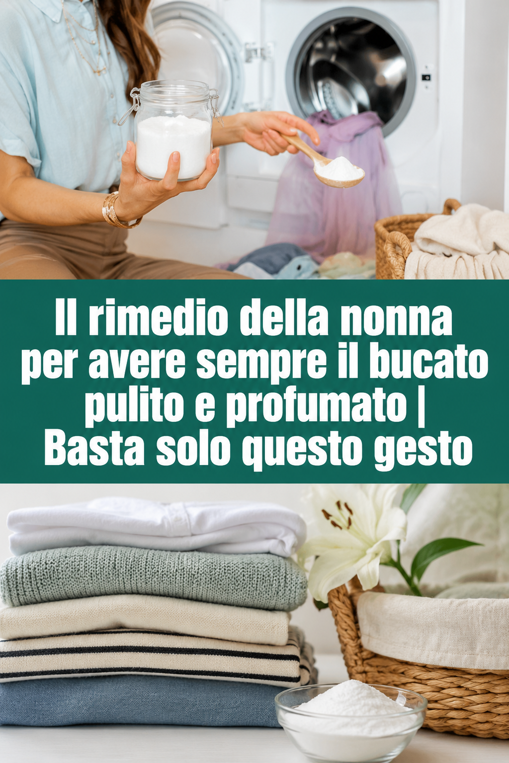 Il rimedio della nonna per avere sempre il bucato pulito e profumato | Basta solo questo gesto