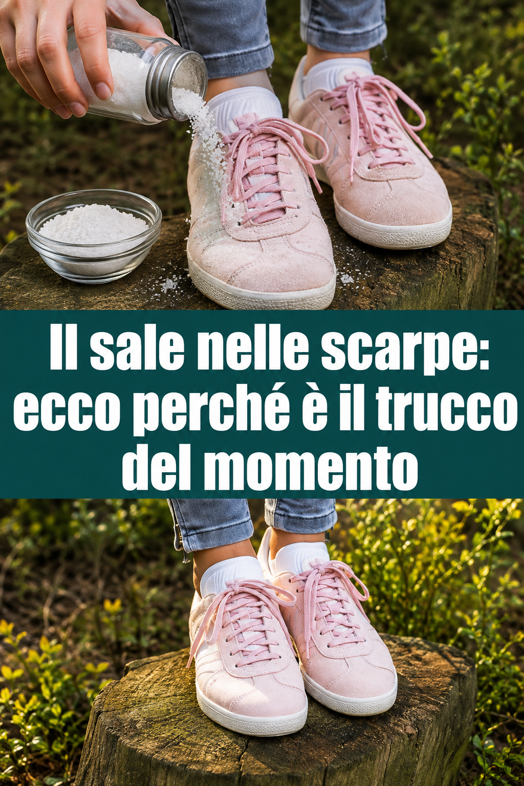 Il sale nelle scarpe: ecco perché è il trucco del momento