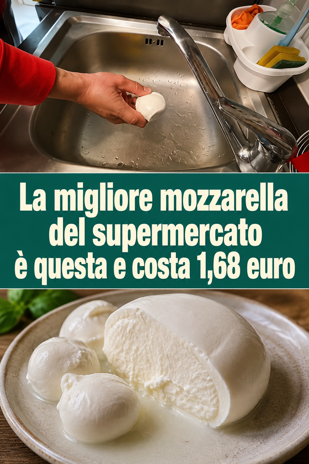 La migliore mozzarella del supermercato è questa e costa 1,68 euro