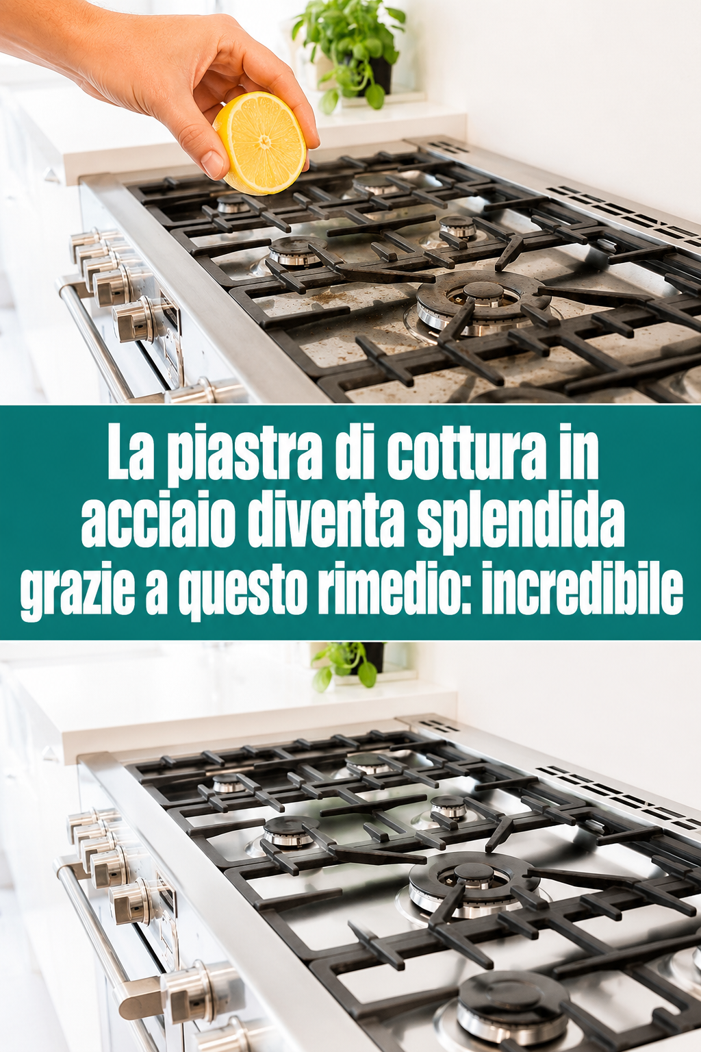 La piastra di cottura in acciaio diventa splendida grazie a questo rimedio: incredibile