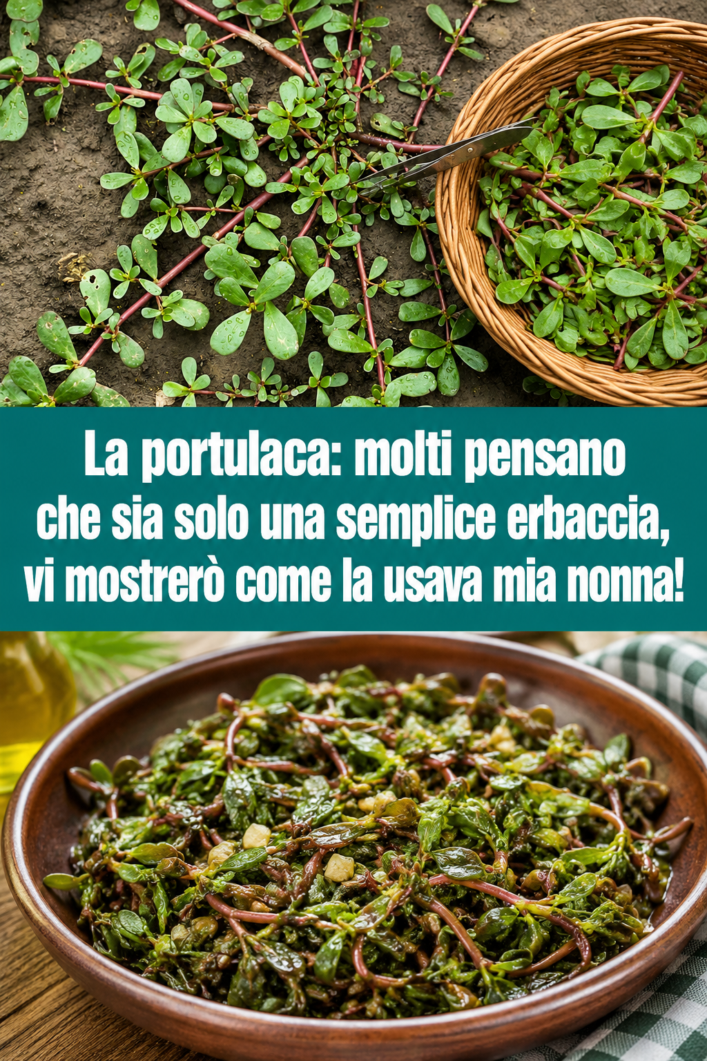 La portulaca: molti pensano che sia solo una semplice erbaccia, vi mostrerò come la usava mia nonna!
