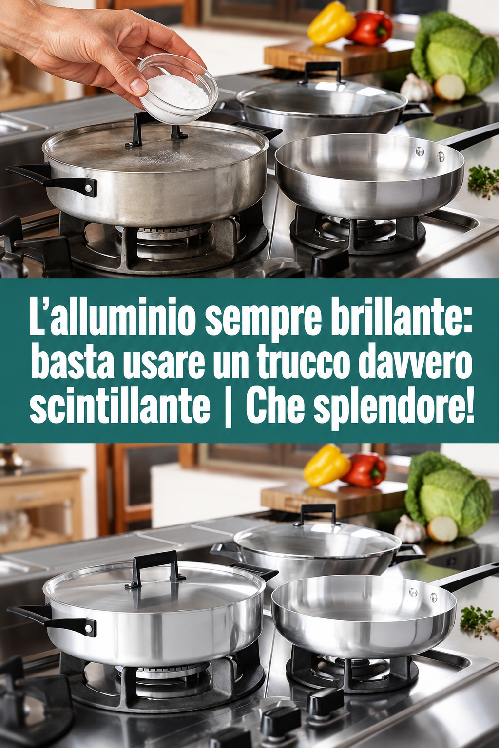L’alluminio sempre brillante: basta usare un trucco davvero scintillante | Che splendore!