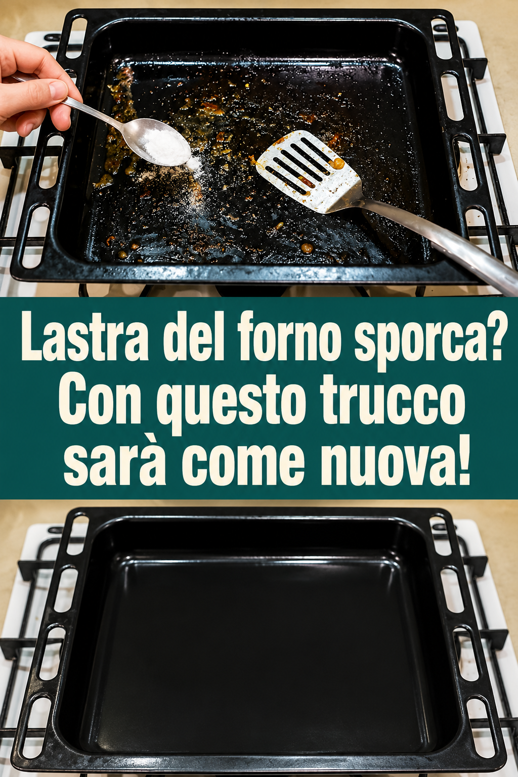 Lastra del forno sporca? Con questo trucco sarà come nuova!