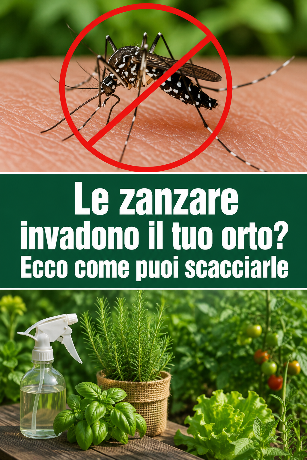 Le zanzare invadono il tuo orto? Ecco come puoi scacciarle