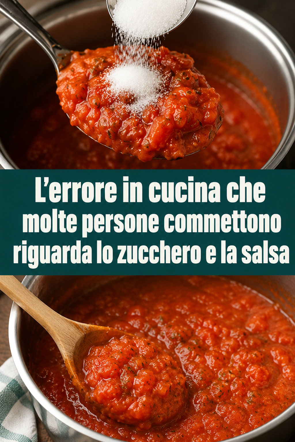 L’errore in cucina che molte persone commettono riguarda lo zucchero e la salsa